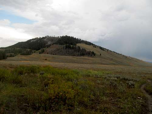 a hill near the major junction