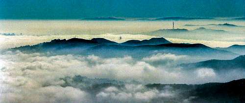 Misty Golden Gate from Mt. Tamalpais