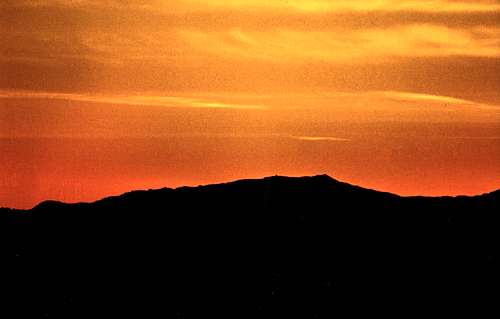 Mt. Tam sunset silhouette