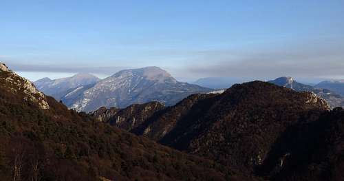 Carone summit view towards Monte Stivo