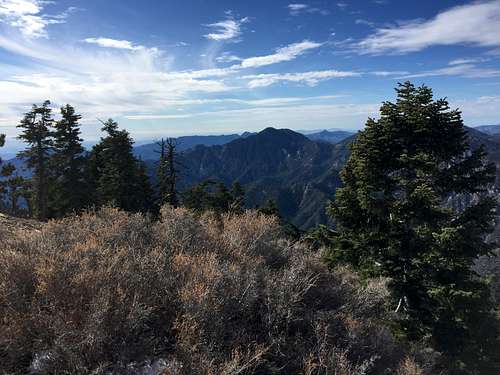 Mt. Islip -- View West to Twin Peaks