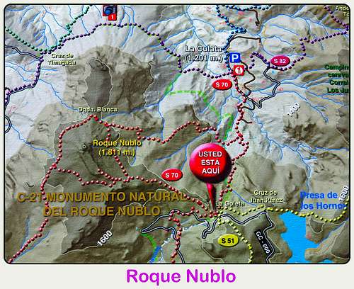 Roque Nublo map
