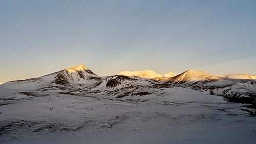 Sunrise on Square Top (left)...