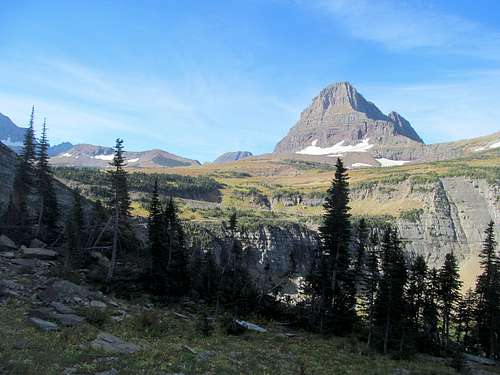 Clements & Logan Pass from trail