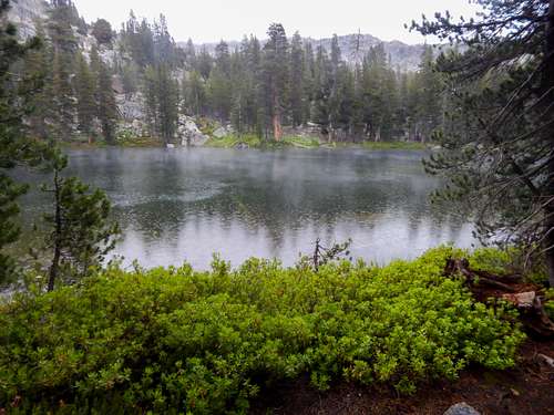 Raining at Wilma Lake