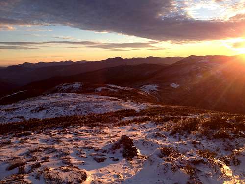 Sunset over the White Mountains