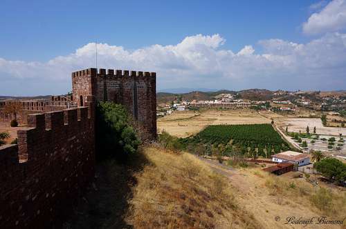 Silves Castle with Foia behind