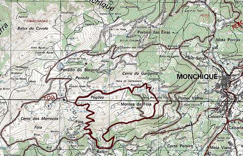 Foia Trail map