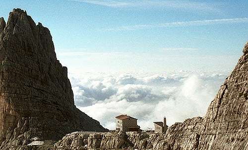 The Pedrotti Hut (2496m). To...
