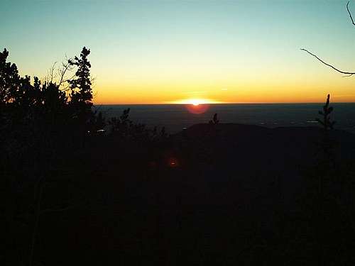 Sunrise from below Mount...