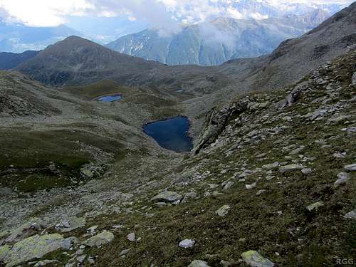 A high alpine lake in the Sesvenna Group