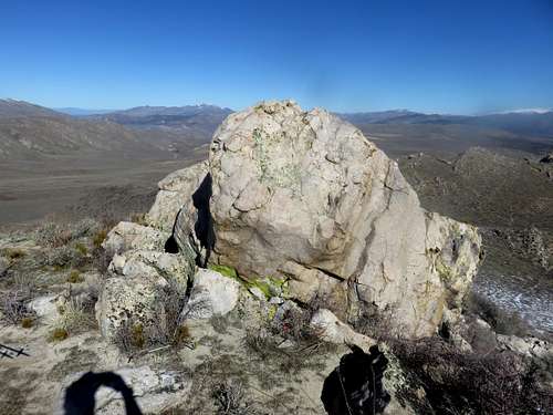 Rock at a north summit