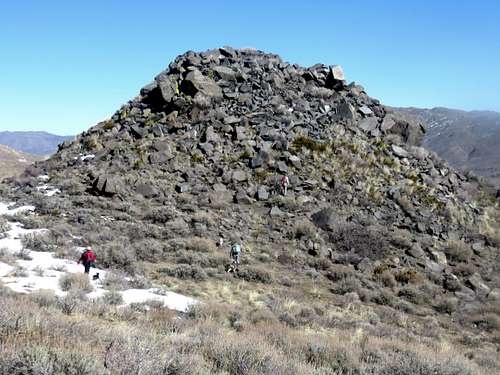 Rock pile below Peak 1998