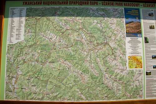 Mt. Pikui and Uzhansky NP map