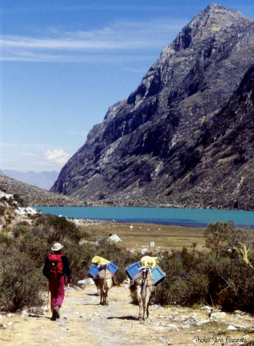 Trail in Quebrada Santa Cruz, Cordillera Blanca