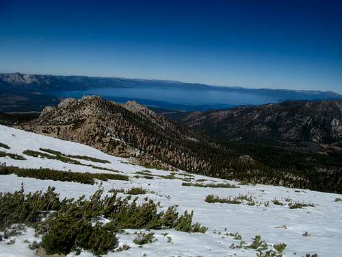 Tahoe along descent