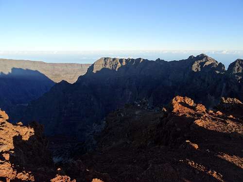 View from summit of Piton des neiges