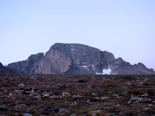 East Face of Longs Peak at First Light