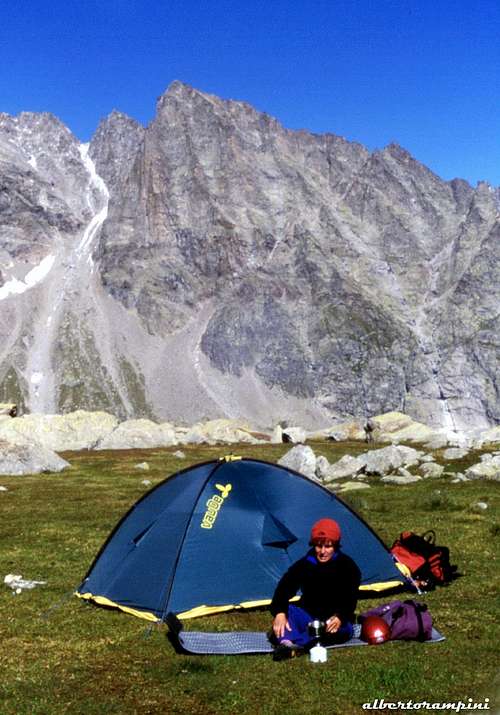 Wild campsite below Becco Meridionale della Tribolazione