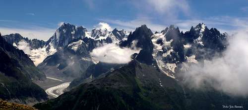 Les Aiguilles de Chamonix, Mummery's favourite action-ground