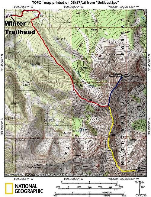 Gold Basin Ridge Route