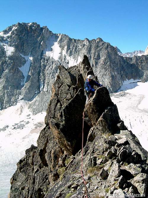 Aiguille d'Orny summit ridge
