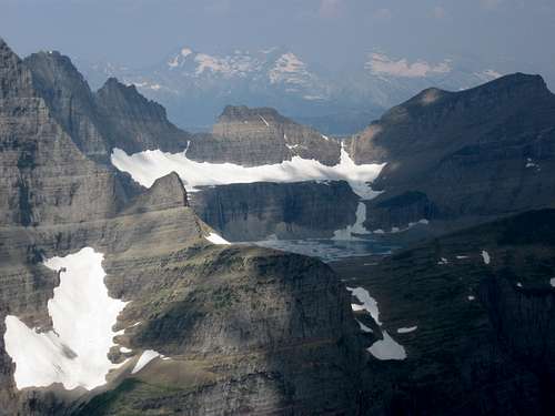 Grinnell Glacier Area With the Livingston Range in the Background