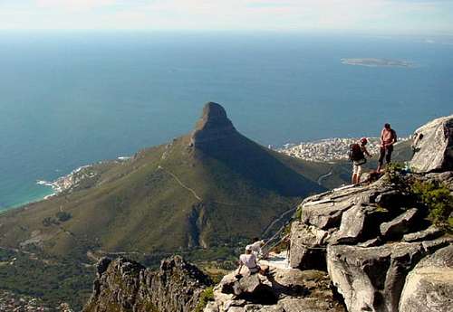 Looking off over Cape Town...