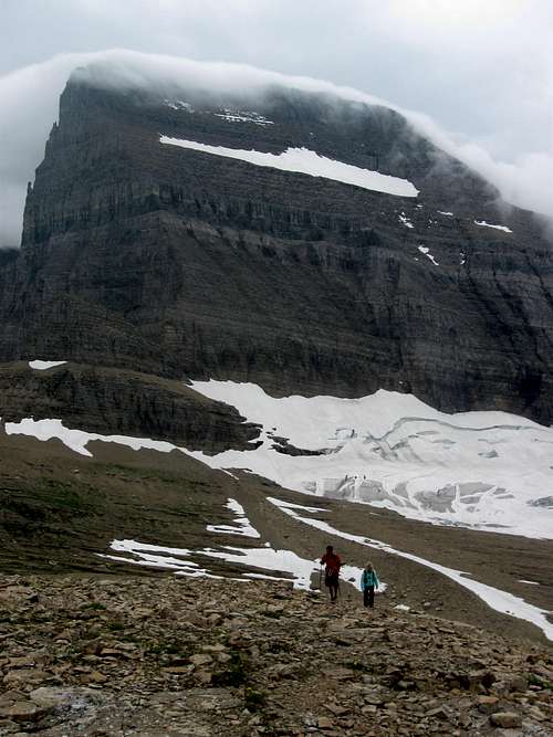 Mount Gould and Grinnell Glacier From Angel Wing