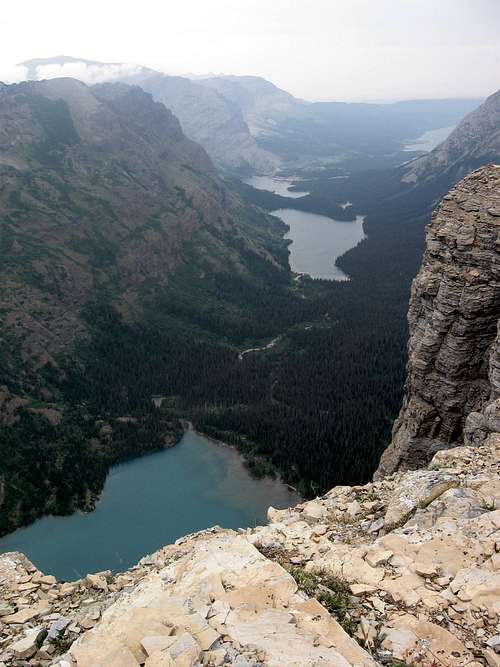 Grinnell Lake, Lake Josephine & Swiftcurrent Lake From Angel Wing