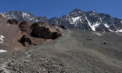 Cerro Vallecitos 5461m and Cerro Rincon 5364m
