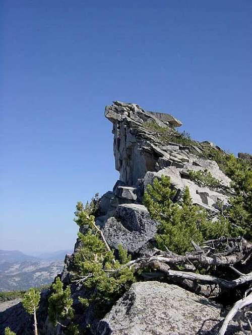 Summit block of Mount Agassiz...