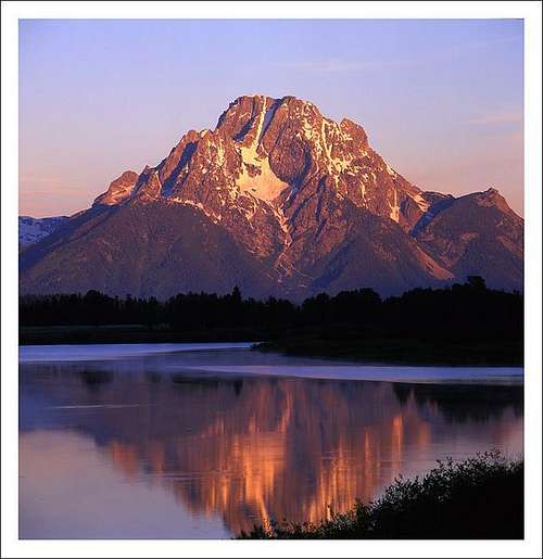Mt. Moran at start of the day...