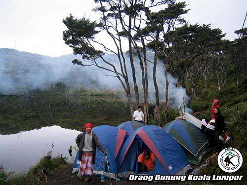 at the Telago Dewi camping...