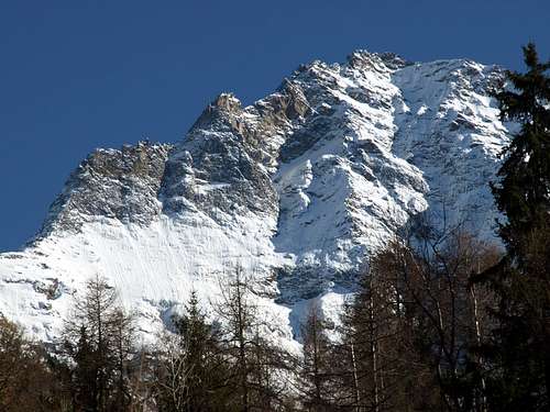Becca di Nona above Aosta (Reverier) South Hill 2016