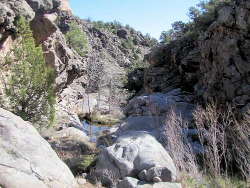 Black canyon above Fourth Waterfall