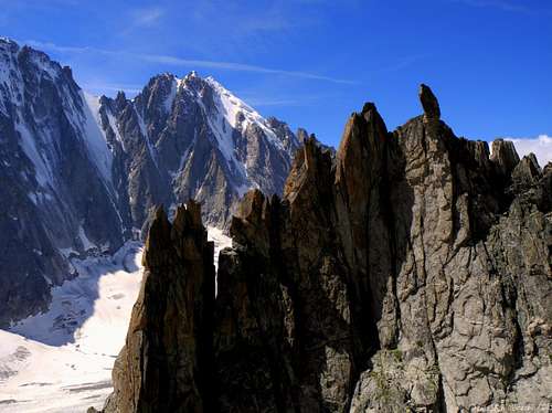 Beautiful summit pinnacles near Arete du Génépi