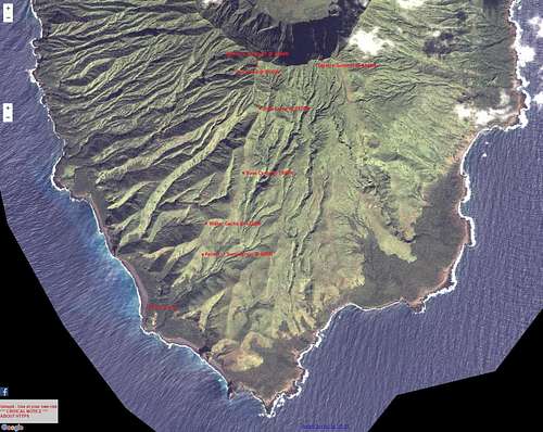 Aerial view with waypoints