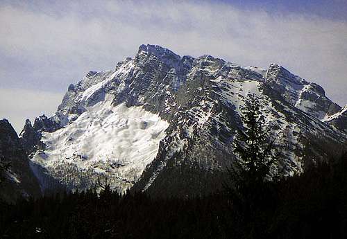 Hochkalter from NE, the large...
