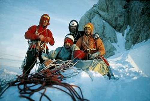 Team of Philipp-Flamm first winter ascent