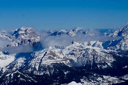 Sorapiss (3204m) and Antelao (3264m)