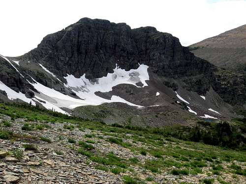 Remnant Glacier Beneath Peak 7720