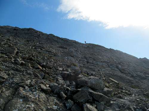 Greg & Sam ascending Holland's S Ridge