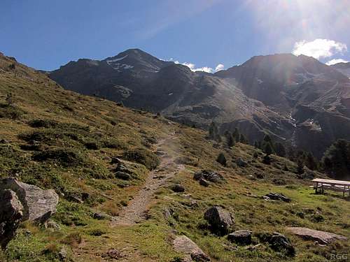 Hiking trail in the Rosim valley