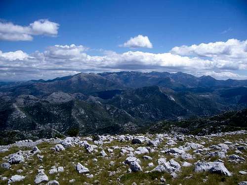Mount Orijen in Montenegro -...