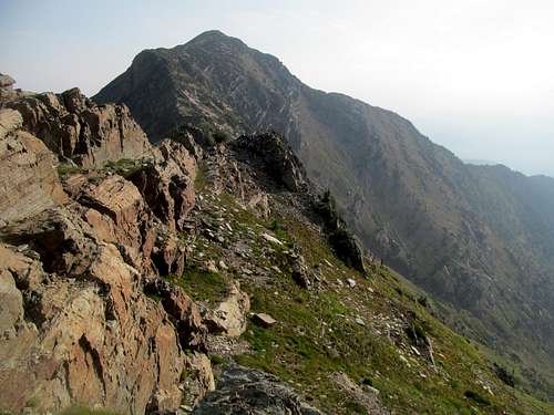 Brocky Peak upon gaining the ridge