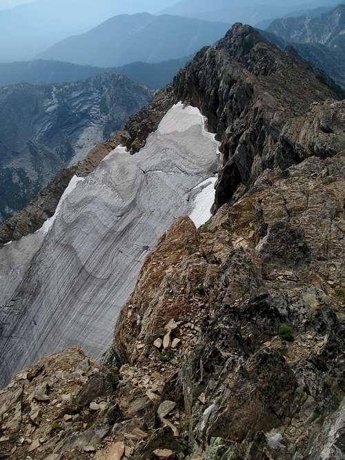 steep shot of Blackwell Glacier
