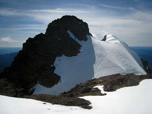 Mount Olumpus summit from false summit