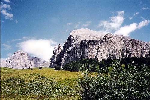 Sassopiatto from Alpe di Siusi