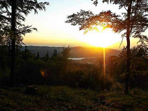 Sunrise moments on Dwernik Kamień Summit